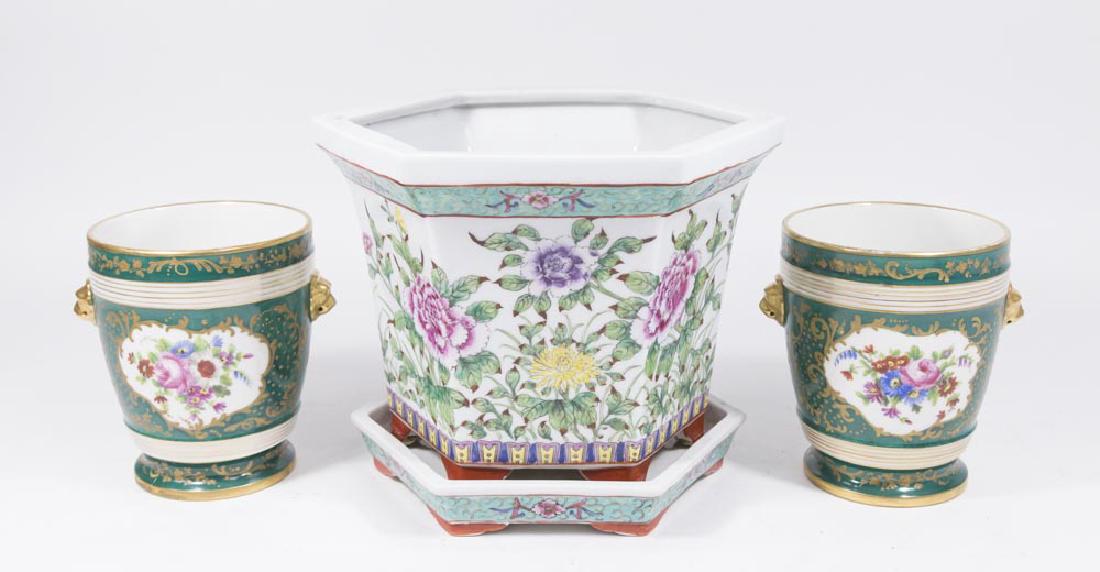3 Continental Porcelain Jardinieres (1 of 7)