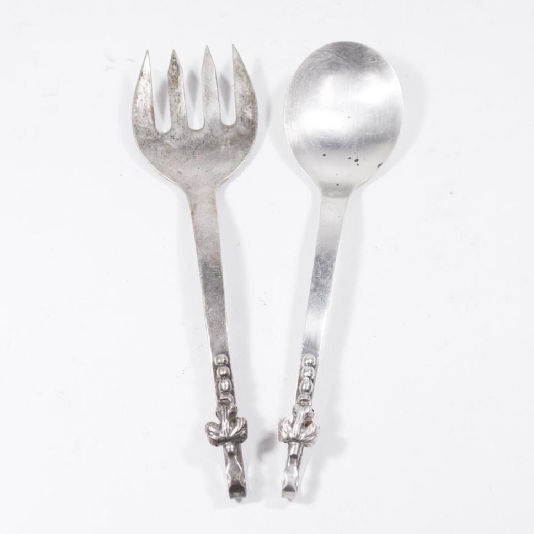 F. Ramirez Sterling Silver Serving Spoon & Fork (1 of 3)