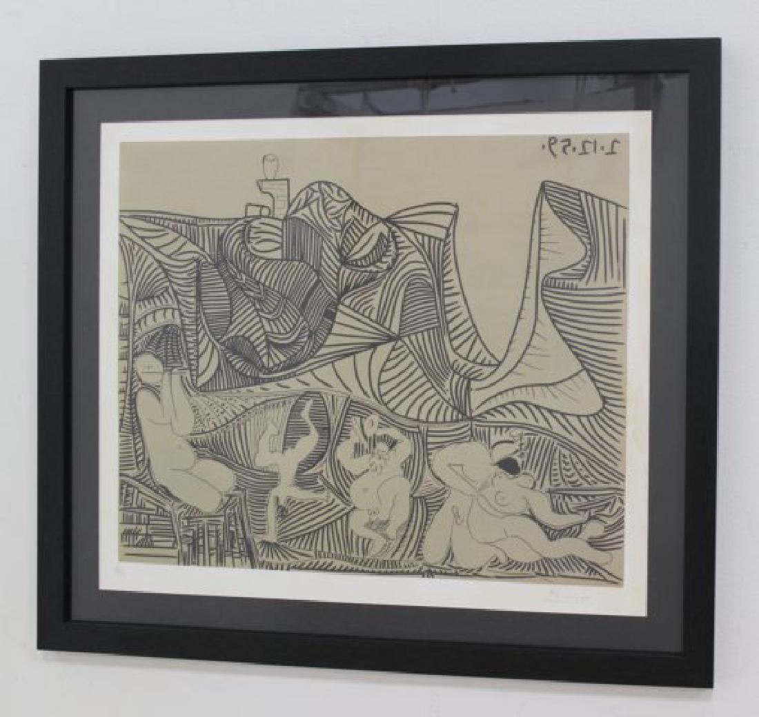 Pablo Picasso, Abstract Black & White Bacchanale (1 of 4)