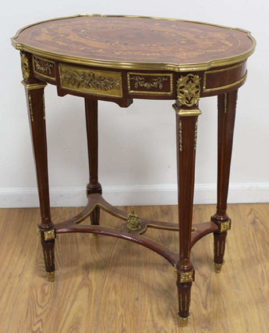 Bronze Mounted French Style Side Table (1 of 5)