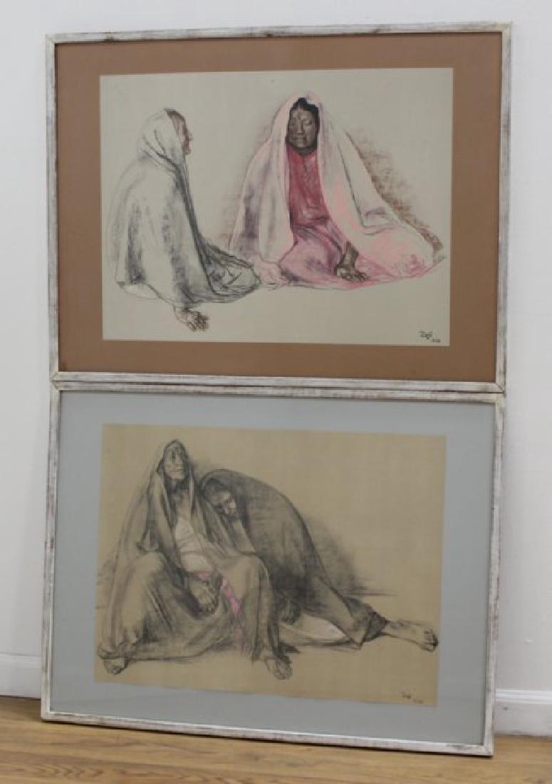 After Francisco Zuniga, Colored Prints (1 of 5)