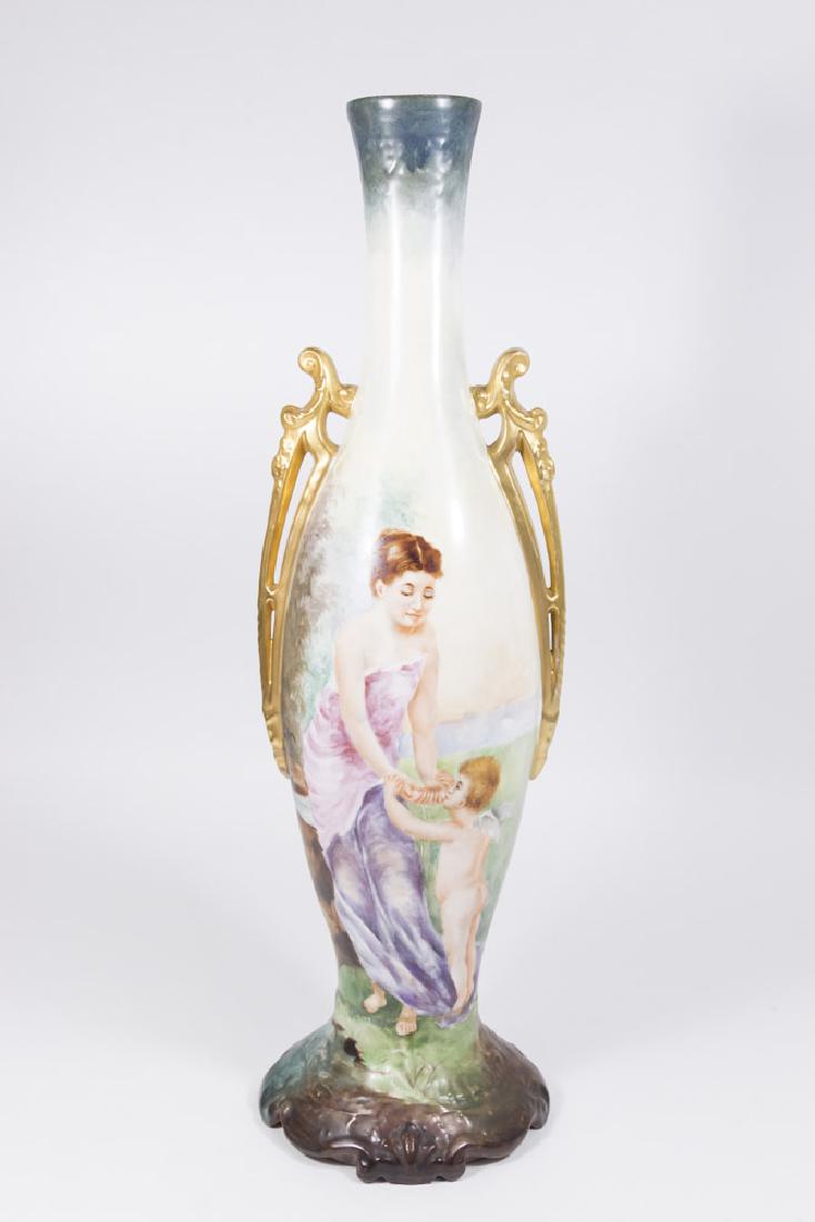 Limoges Handpainted Vase, Venus & Cupid (1 of 6)