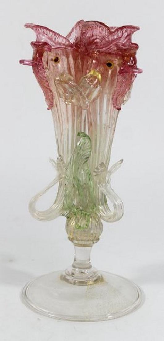 Venetian Gilt Glass Dolphin Vase (1 of 5)