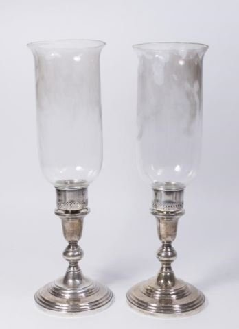 Pair Sterling Silver Reinforced Candleholders (1 of 6)