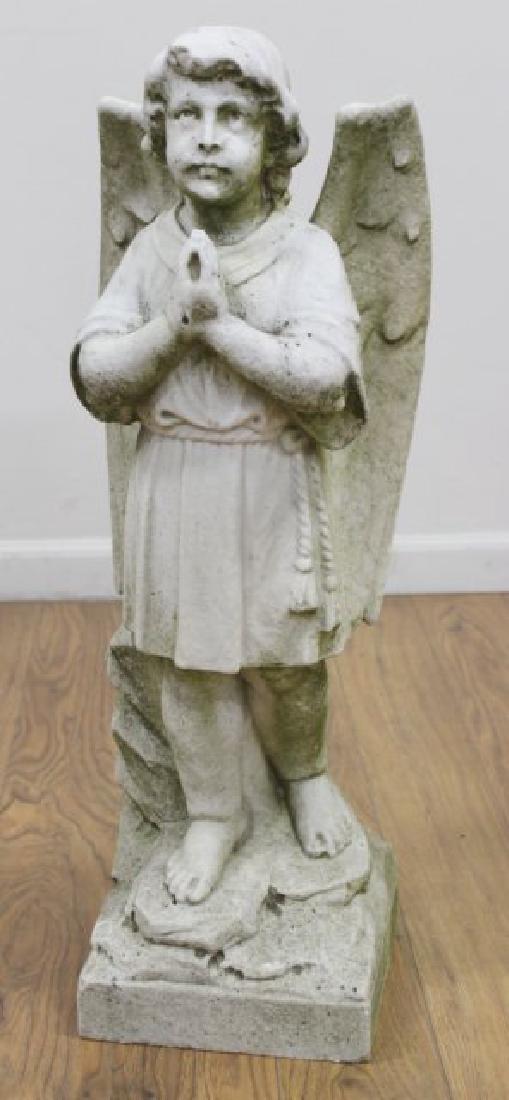 Italian Carved Marble Figure of an Angel (1 of 4)