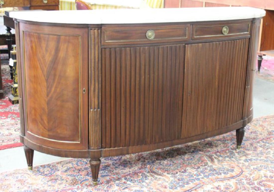 French Demilune Marble Top Sideboard (1 of 3)
