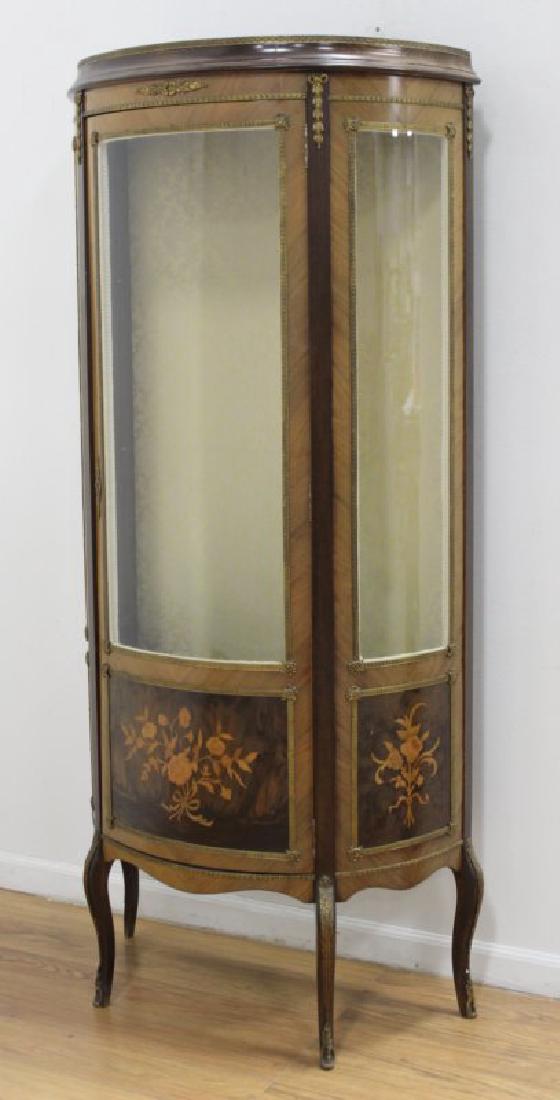 Demilune French Curio Cabinet (1 of 5)