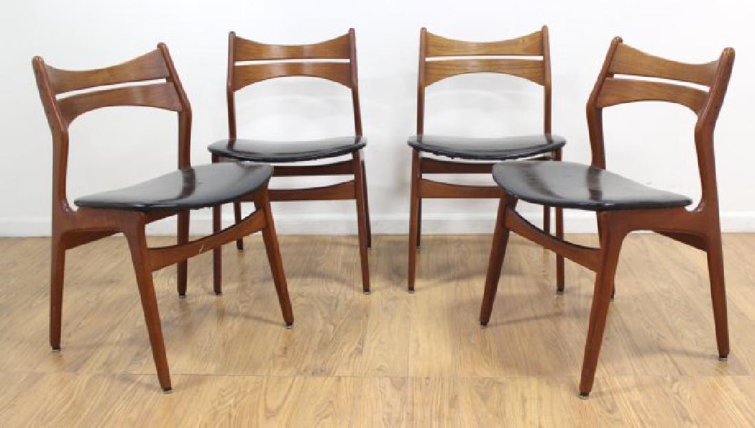 4 Danish Modern Teak Side Chairs (1 of 3)