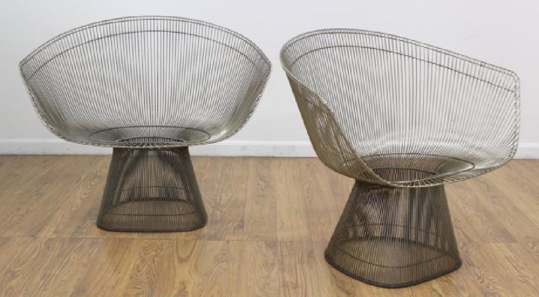 Knoll Platner Chairs: Approx. 30" H x 35 1/2" W.