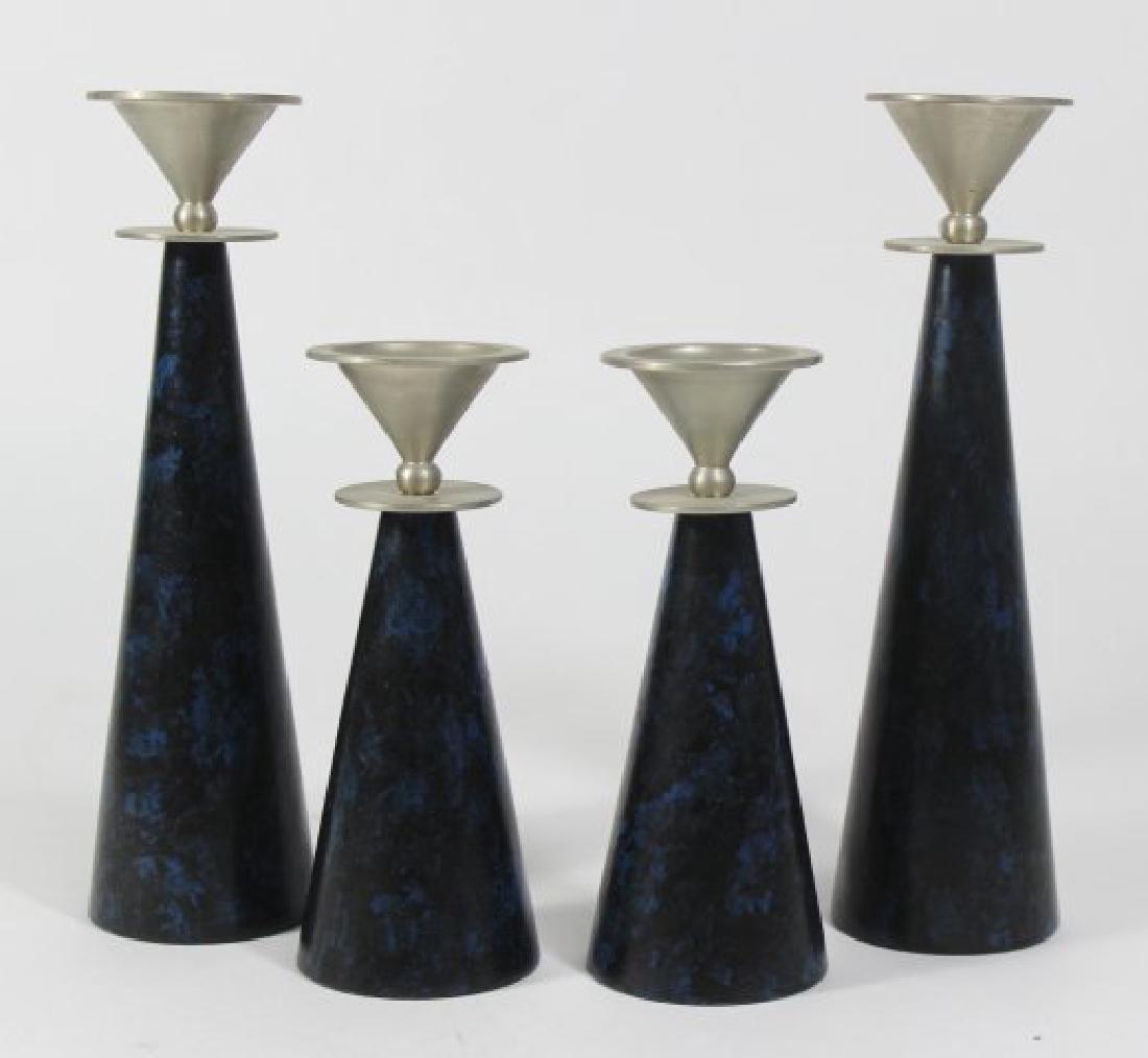 2 Pairs Mid-Century Modern Candlesticks (1 of 3)