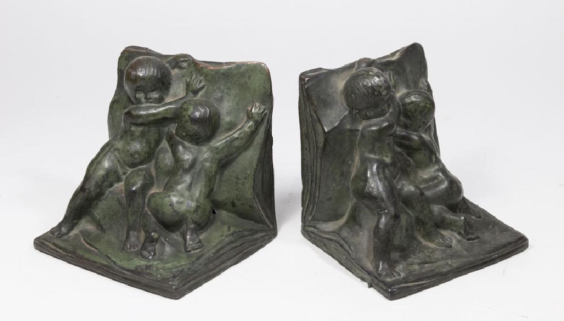 Pair French Metal Bookends (1 of 6)