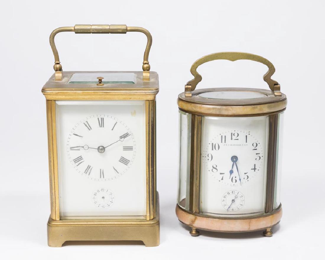 2 Carriage Clocks, Oval Caldwell & Other (1 of 9)