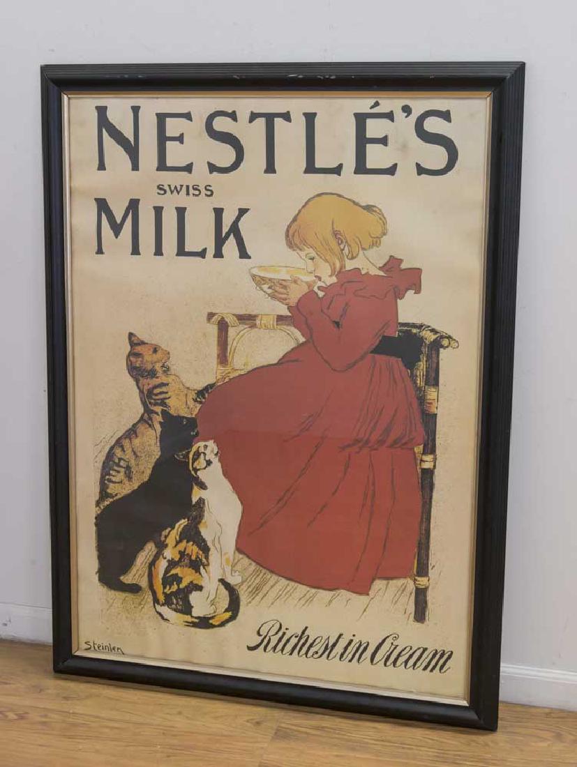 Framed Poster Signed Steinlen (1 of 5)