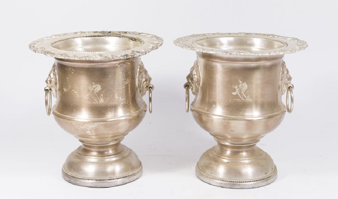 Pair Silverplated Champagne Buckets (1 of 5)