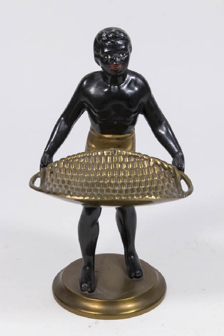 Blackamoor Metal Paint Decorated Card Holder (1 of 4)