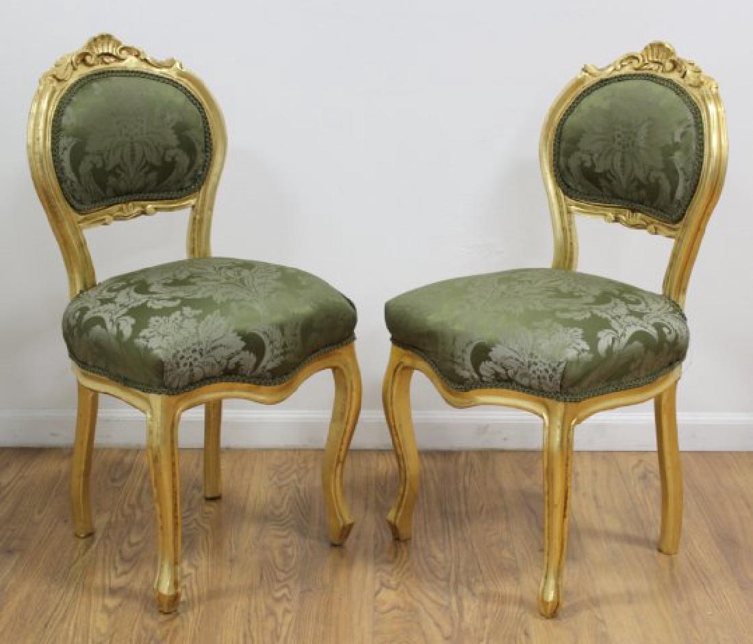 Pair Piano Chairs: Approx. 35" H.