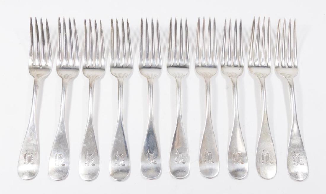 Lot 10 Shreve, Crump, & Low Sterling Silver Forks (1 of 3)
