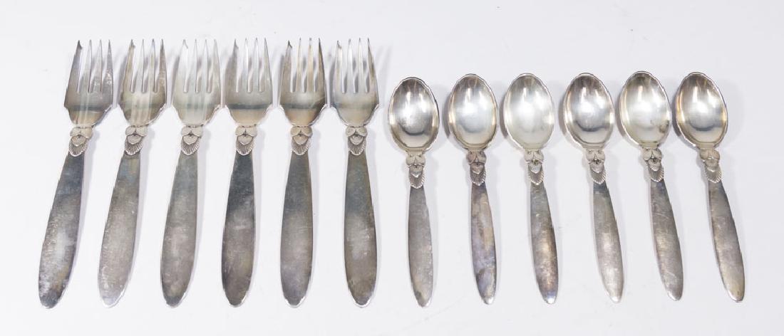 Georg Jensen Sterling Silver Spoons & Forks (1 of 4)