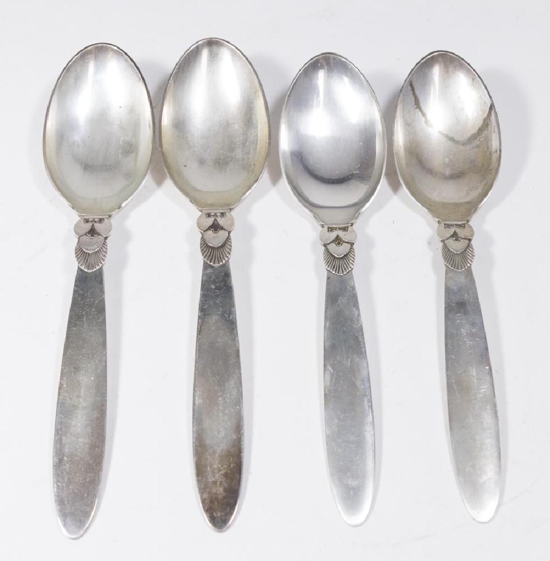 2 Prs Georg Jensen Sterling Silver Serving Spoons (1 of 3)