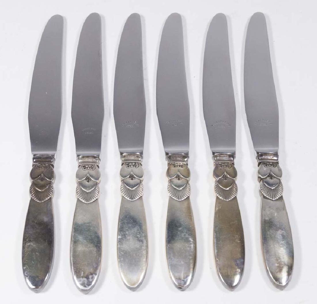 6 Georg Jensen Sterling Silver Knives (1 of 4)