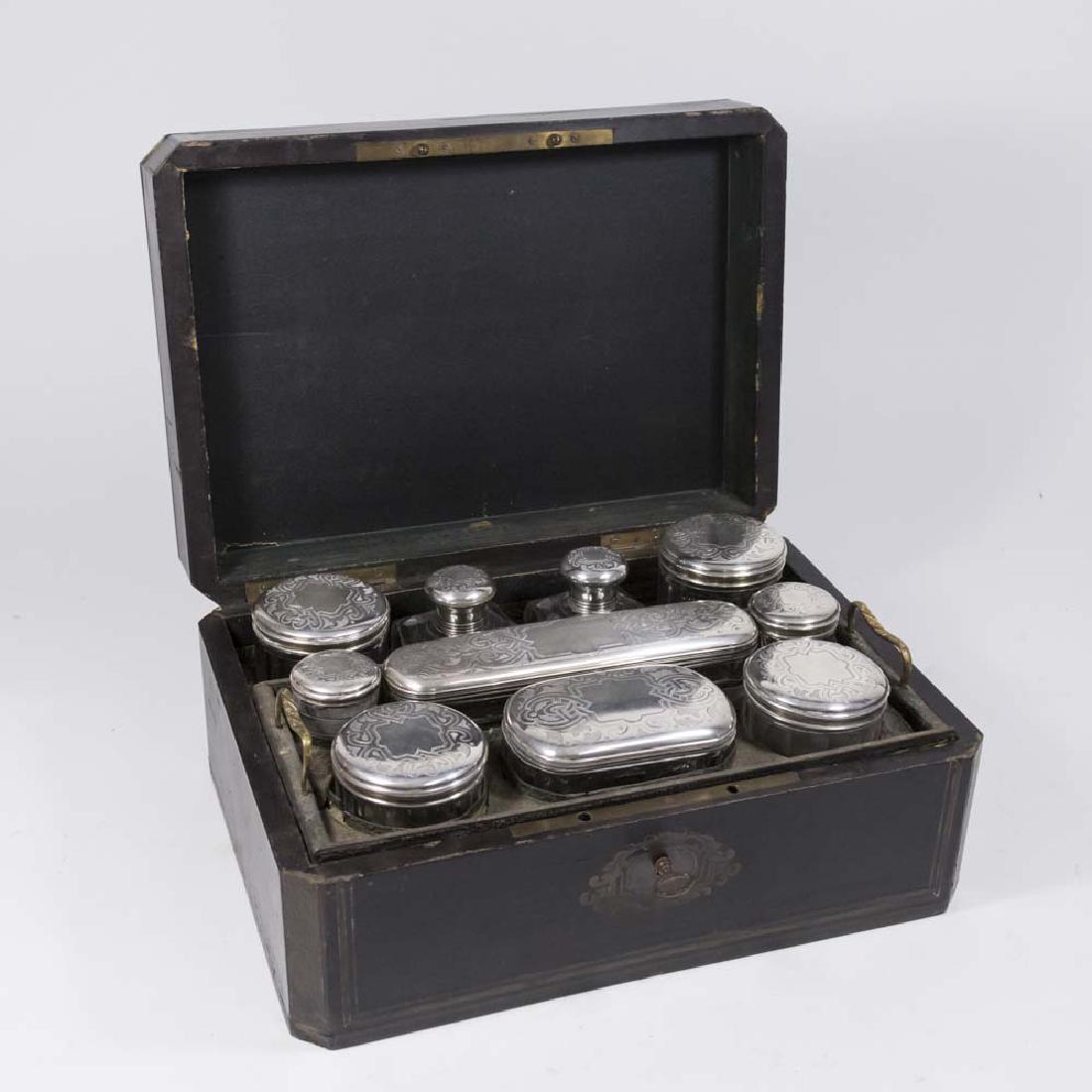 Continental Silver & Crystal Dresser Set (1 of 4)