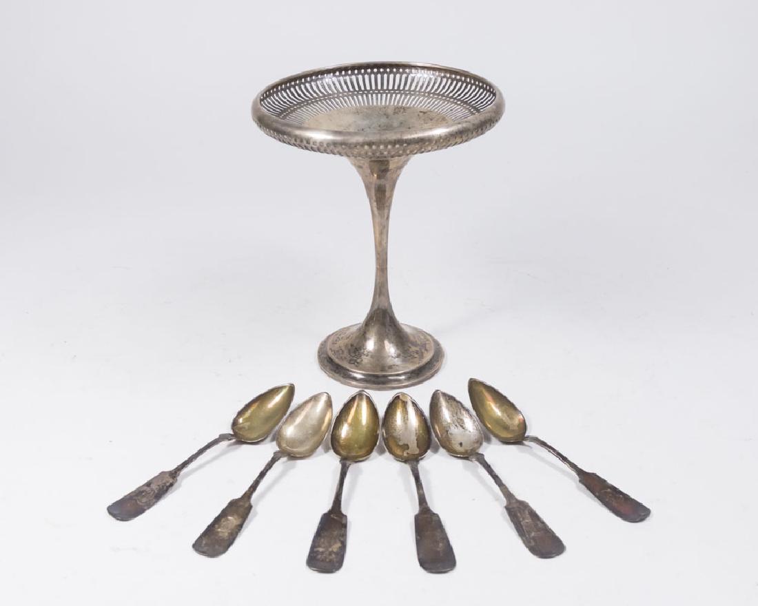 Gorham Sterling Silver Compote & 6 Spoons (1 of 6)