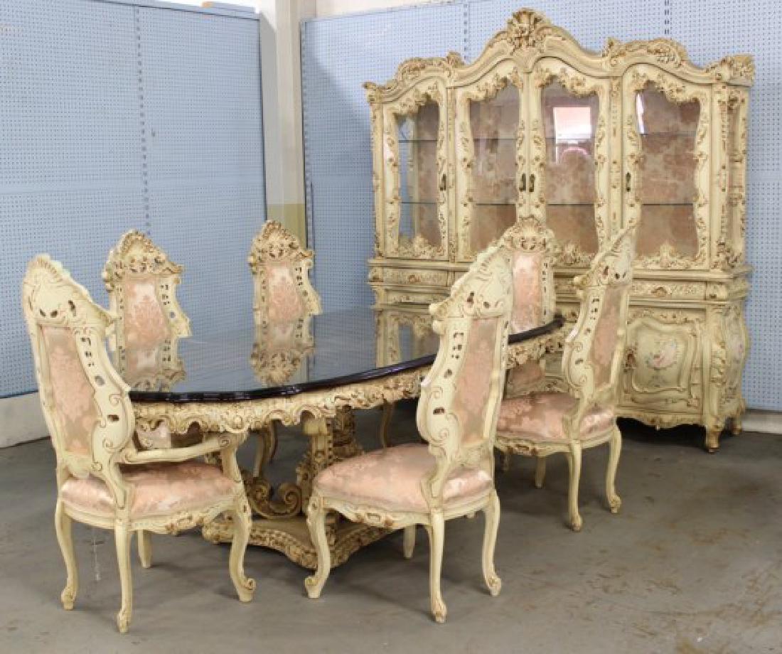Cellini Heavily Carved Dining Room Suite (1 of 9)