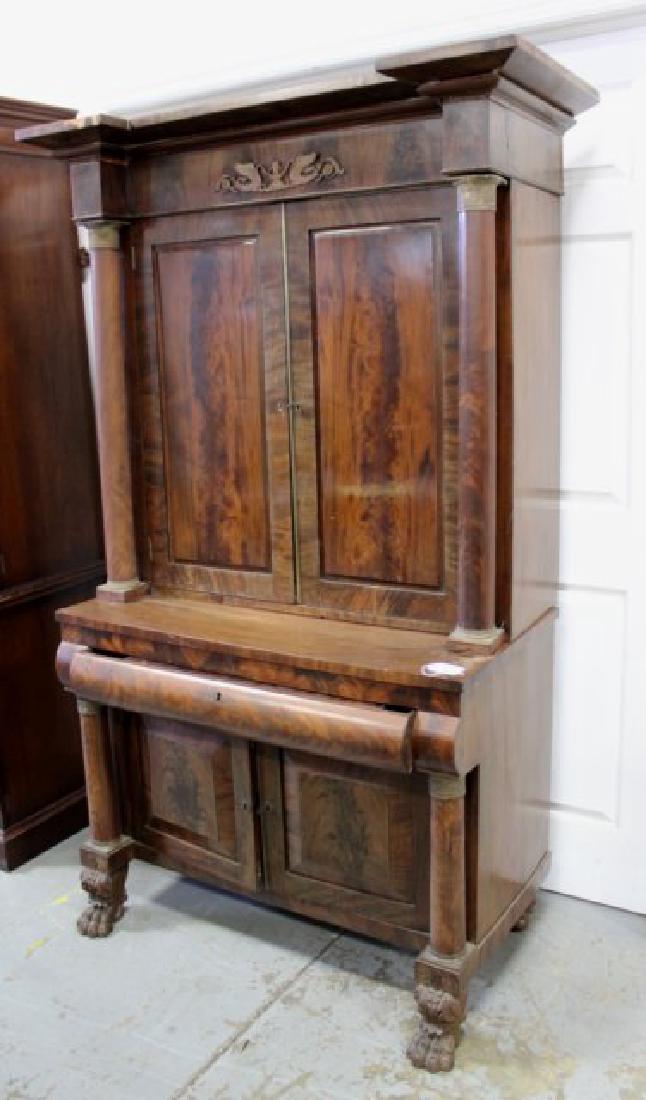 Federal Ormolu Mounted Mahogany Secretary: New York. Circa 1820. Approx. 75" H x 41" W x 25" D. From the estate of Mark Zulli, antique collector and dealer for 50 years. (6131)