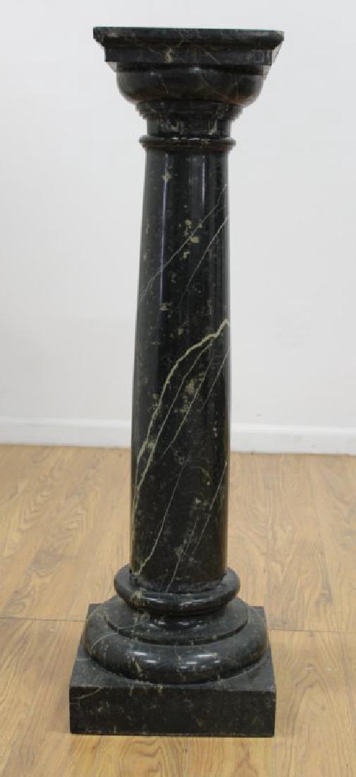 Neoclassic Style Verde Antico Marble Pedestal (1 of 5)