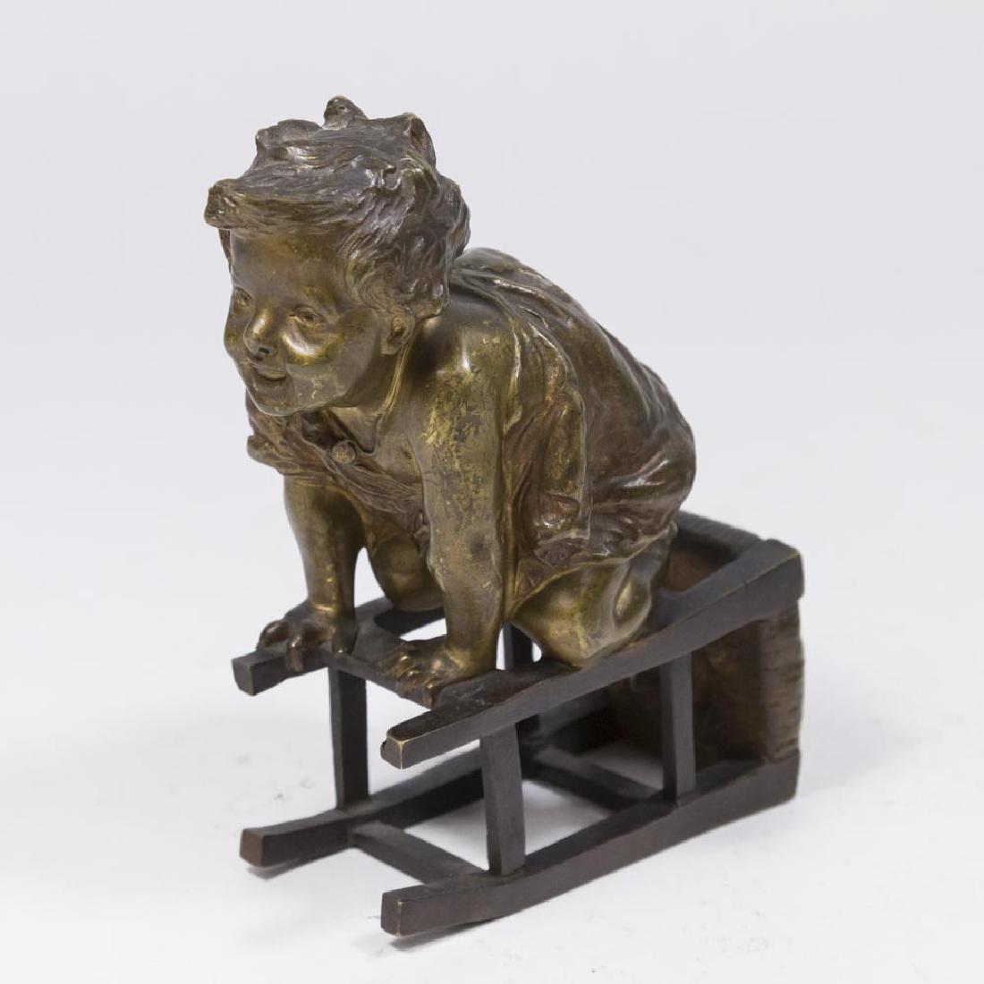 Clara Juan, Child Crouched on Stool (1 of 4)