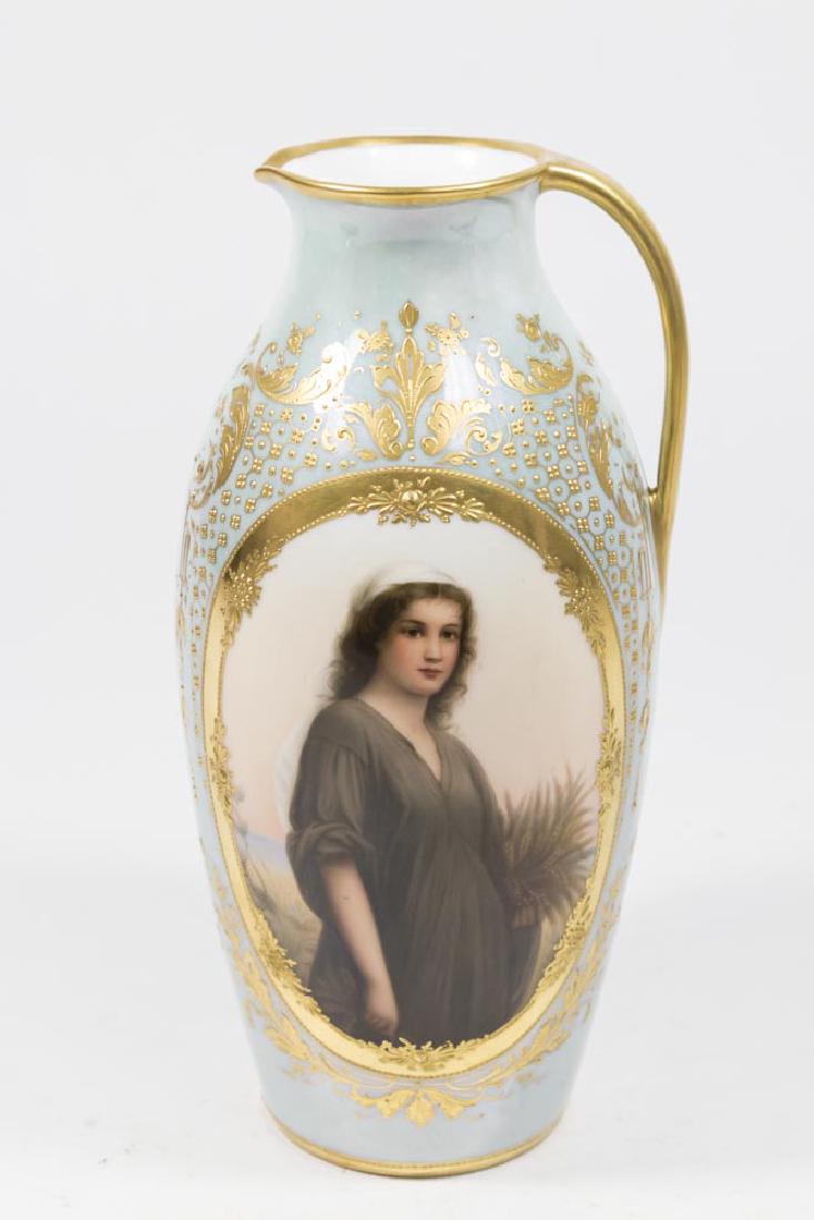Royal Vienna Pitcher with Portrait of Ruth (1 of 5)