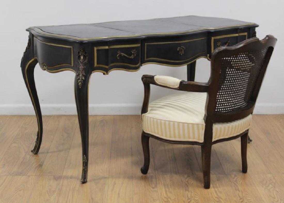 Black & Gold French Style Ladies Desk (1 of 6)