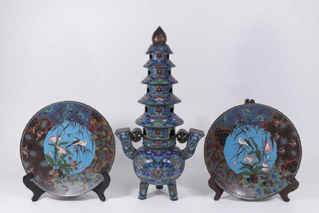 Lot of CloisonnÃ© Pieces (1 of 7)