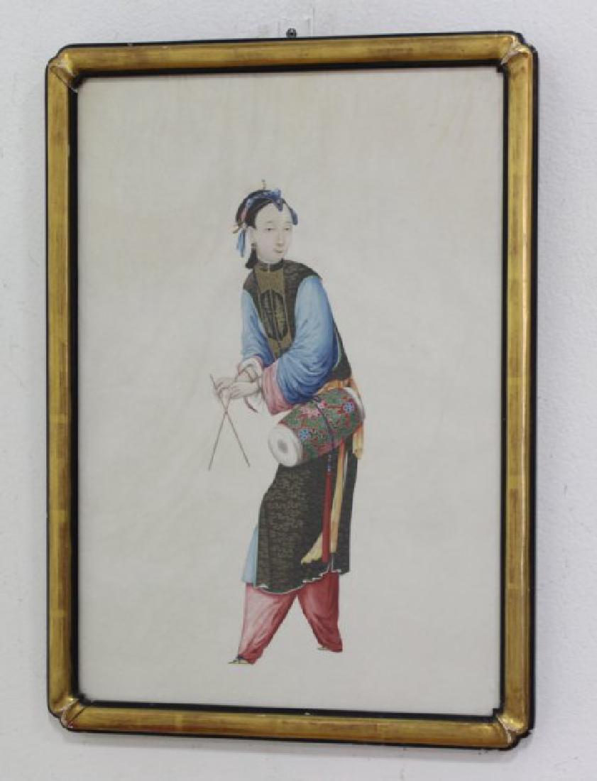 Asian Artwork, Girl Playing Drums (1 of 2)