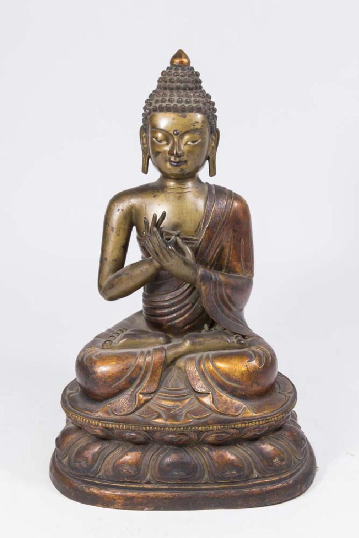 Antique Asian Copper Patinated Guanyin (1 of 6)