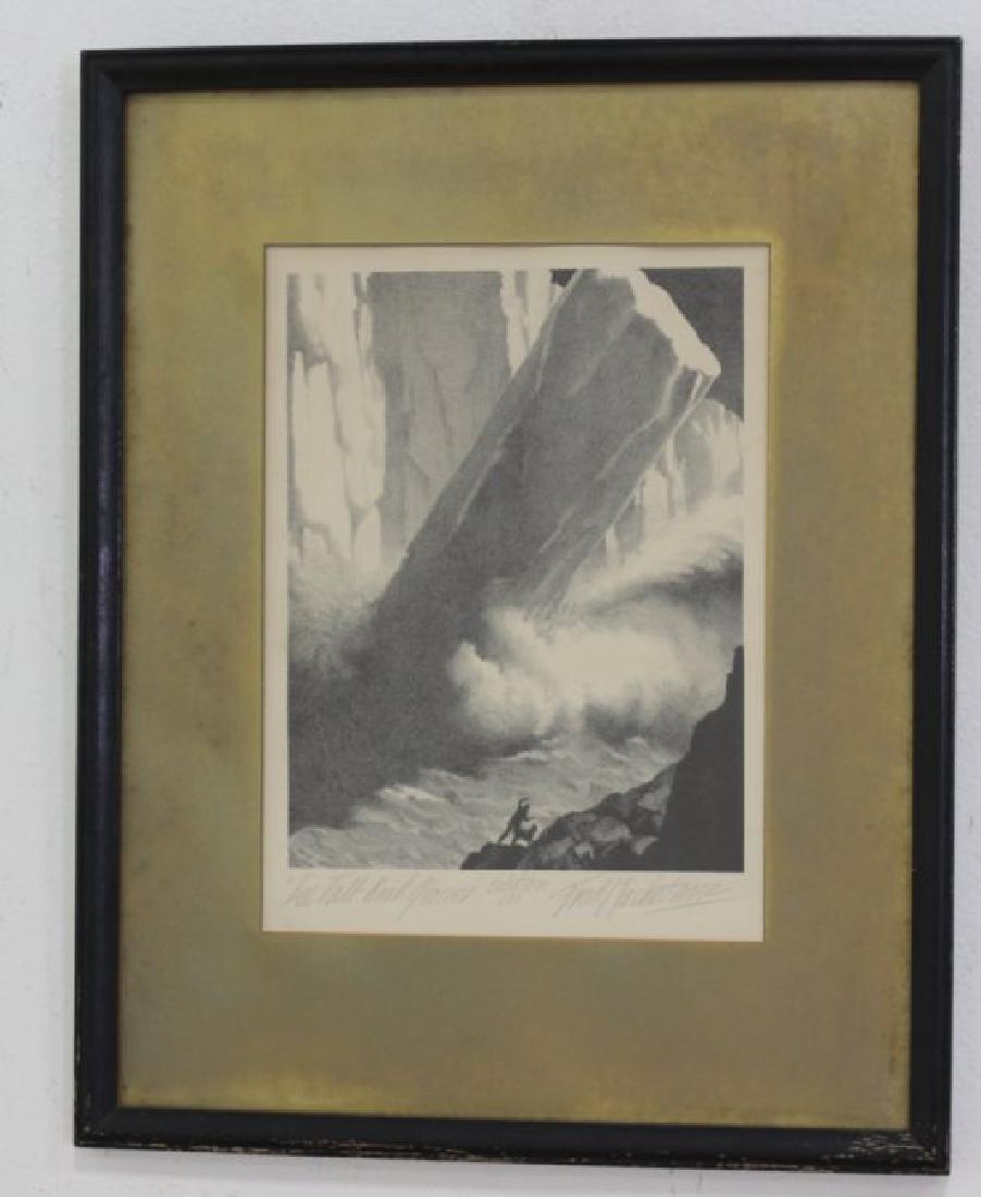 Fred Machetanz, "Ice Fall Knife Glacier" (1 of 3)