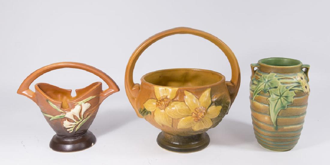 2 Roseville Baskets & 1 Vase (1 of 6)