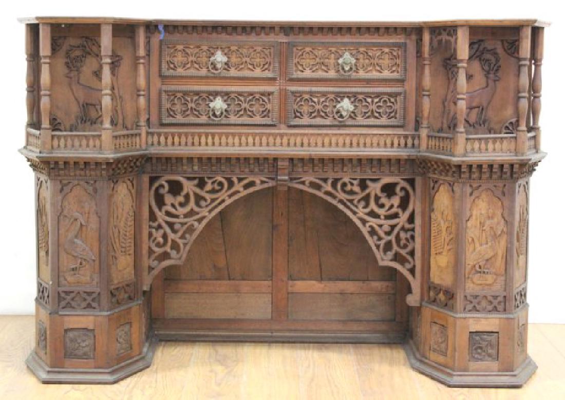 Victorian Gothic Revival Cabinet (1 of 10)