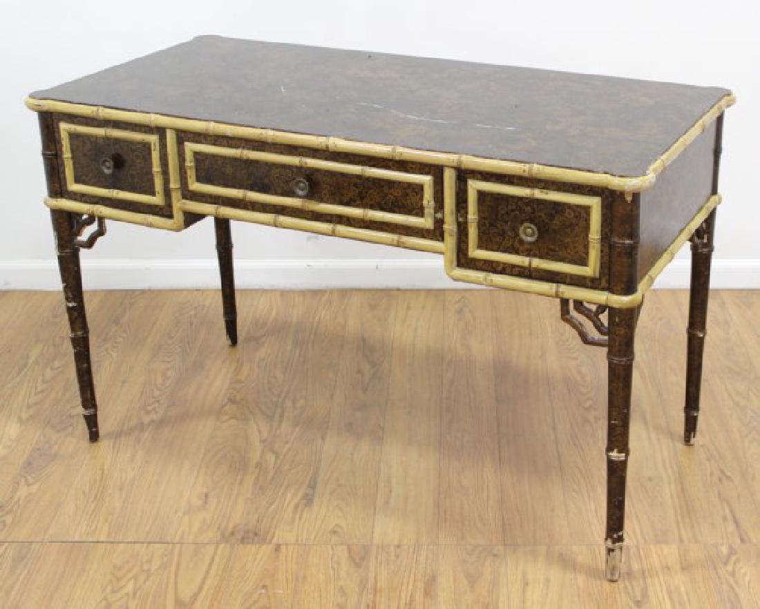 Faux Bamboo Style Desk (1 of 6)