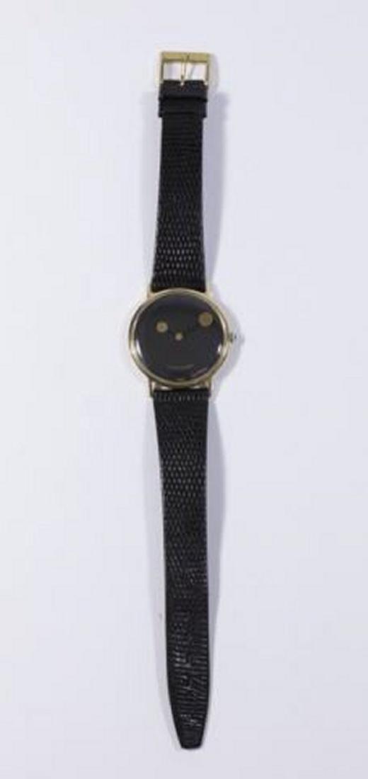 :14K Gold Lucien Picard Ladies Watch: With lizard band, approx. 8 1/2" L.