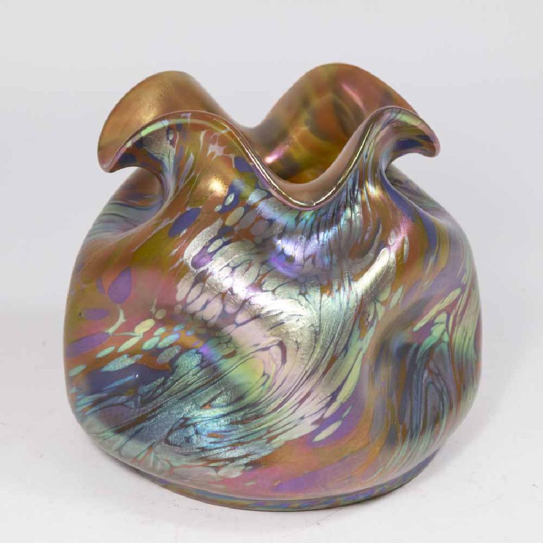 Loetz Austria Freeform Art Glass Vase (1 of 4)