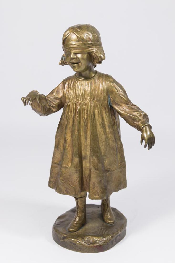 A. Mering, Young Girl Playing Blind Man Bluff (1 of 5)