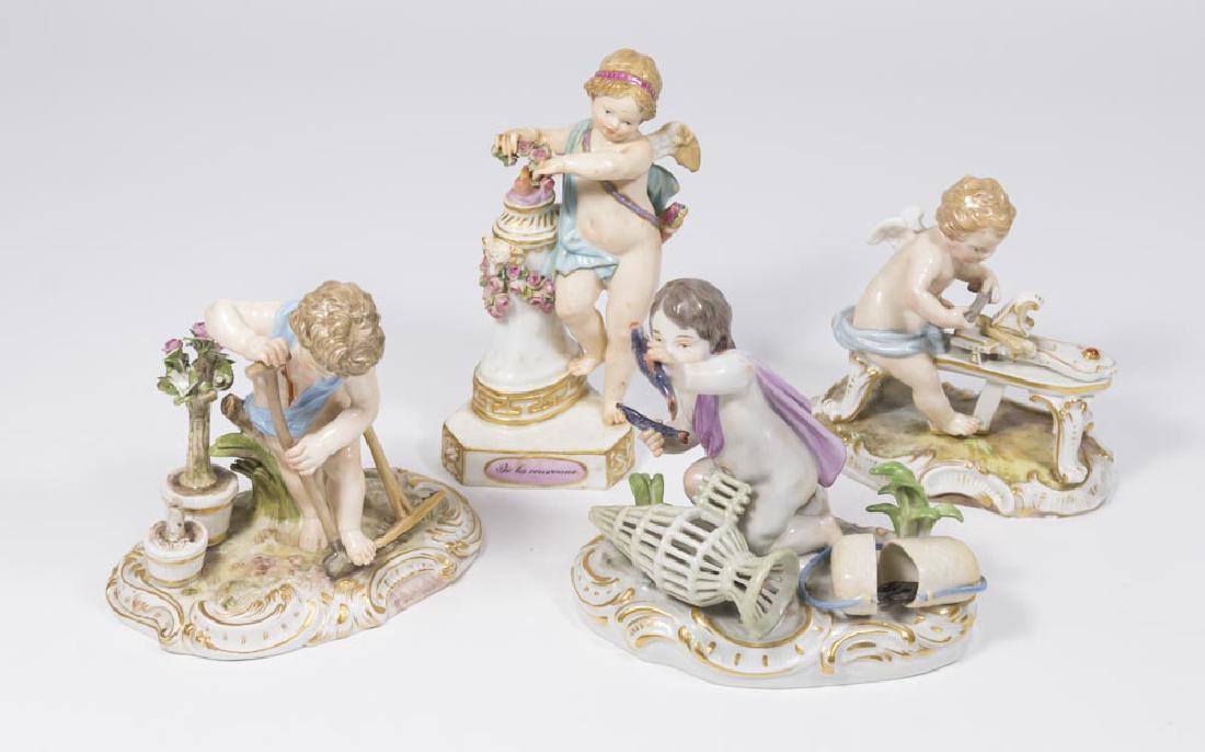 4 Meissen Porcelain Figurines (1 of 9)
