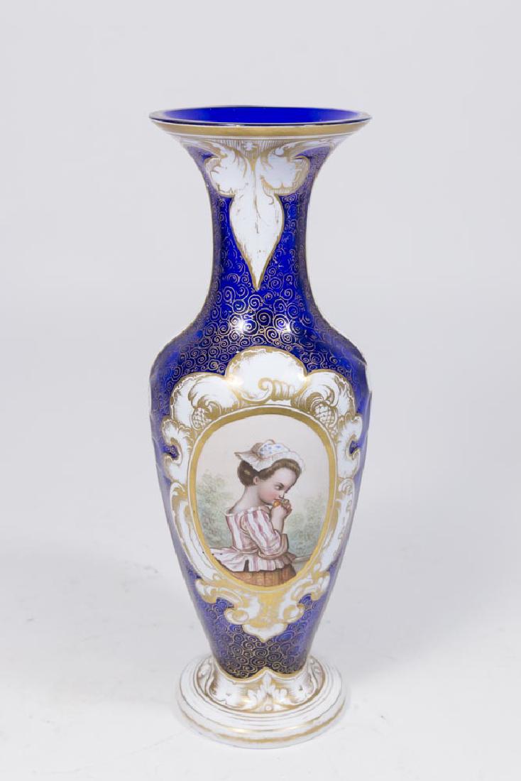 Possible Moser Bohemian Portrait Glass Vase (1 of 5)