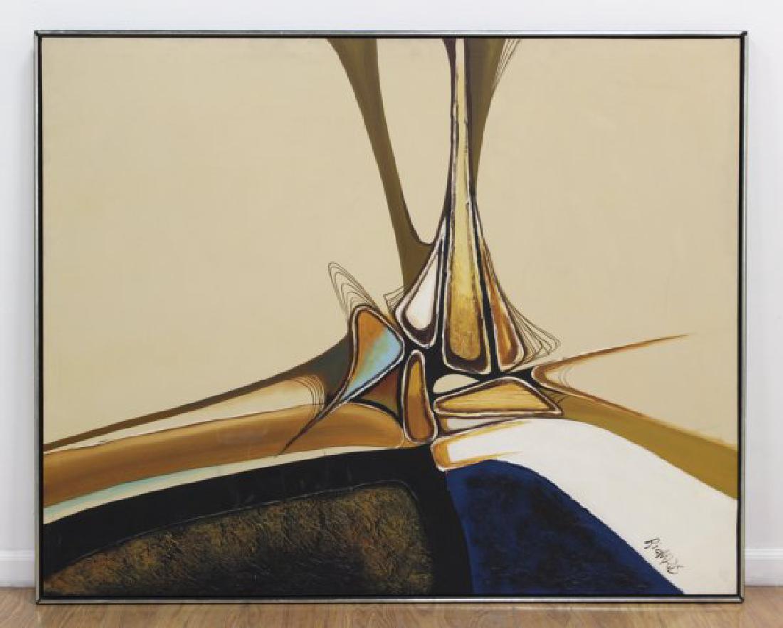 Richards Abstract Oil on Canvas (1 of 3)