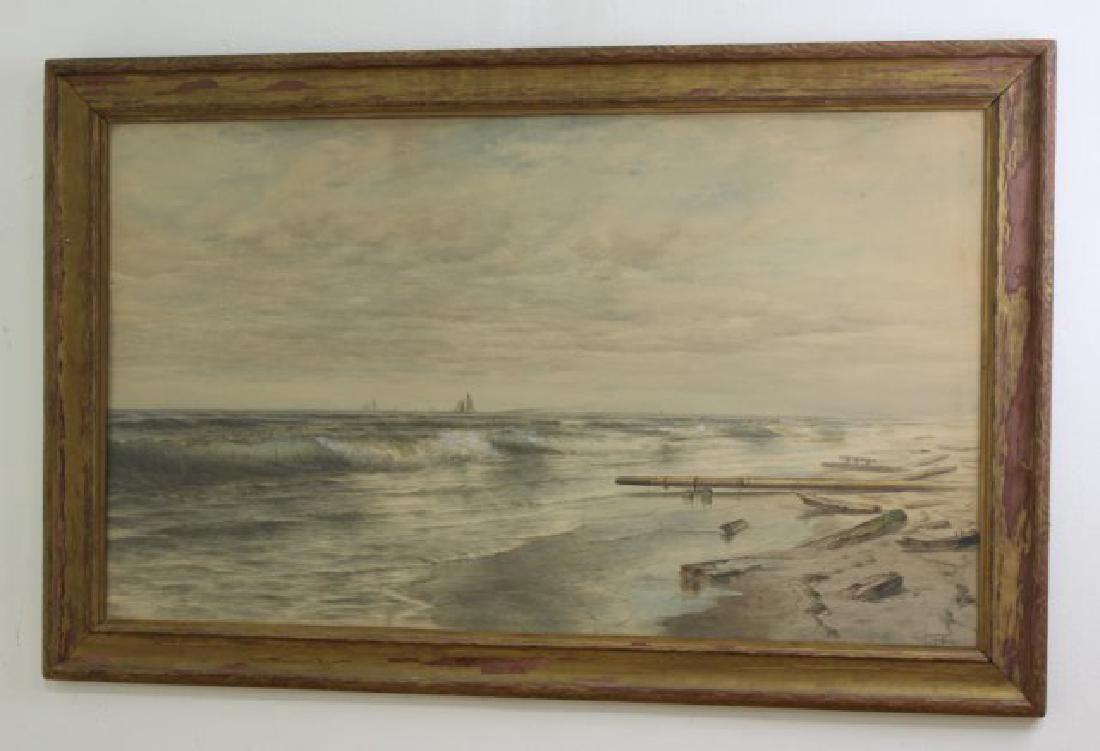 Louis Frederick Hurd, Coastal Marine Scene, W/C (1 of 2)