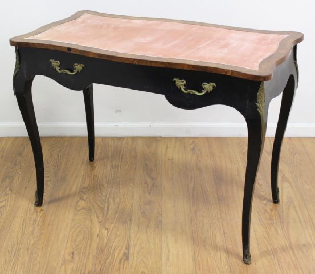 Continental Bronze-Mtd. Pink Felt Top Ladies Desk (1 of 4)
