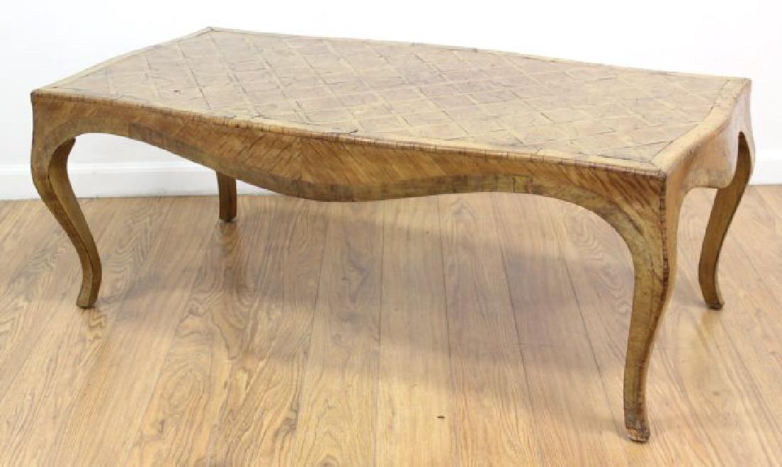 Italian Parquetry Top Coffee Table (1 of 5)