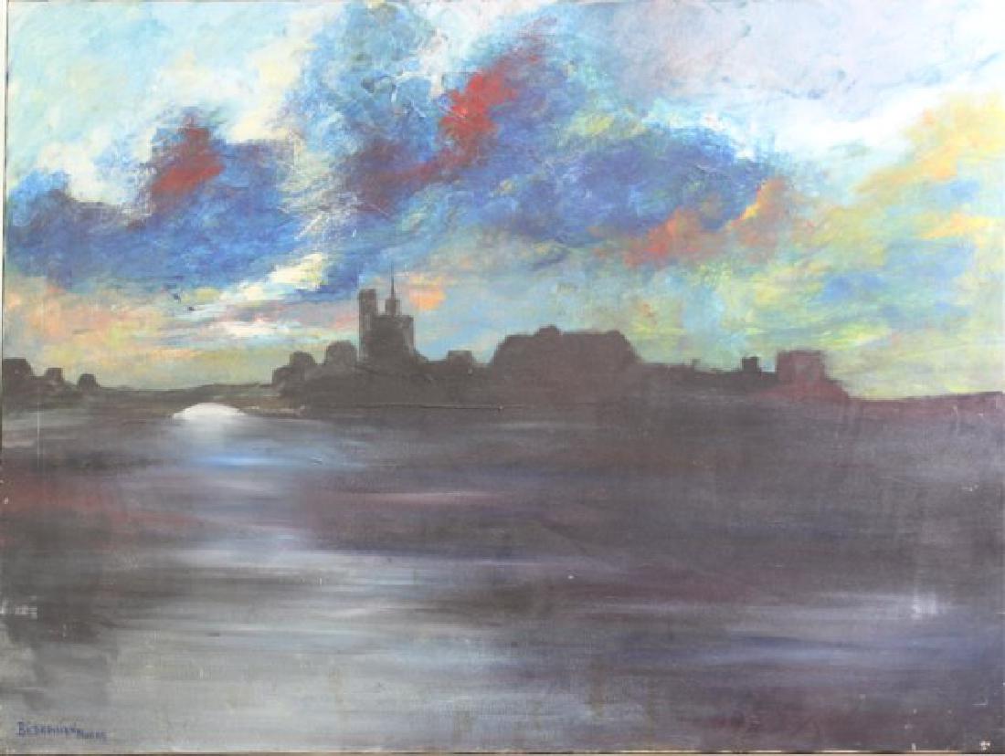 Nubar Bedrossian, La Seine Notre Dame, O/C (1 of 4)