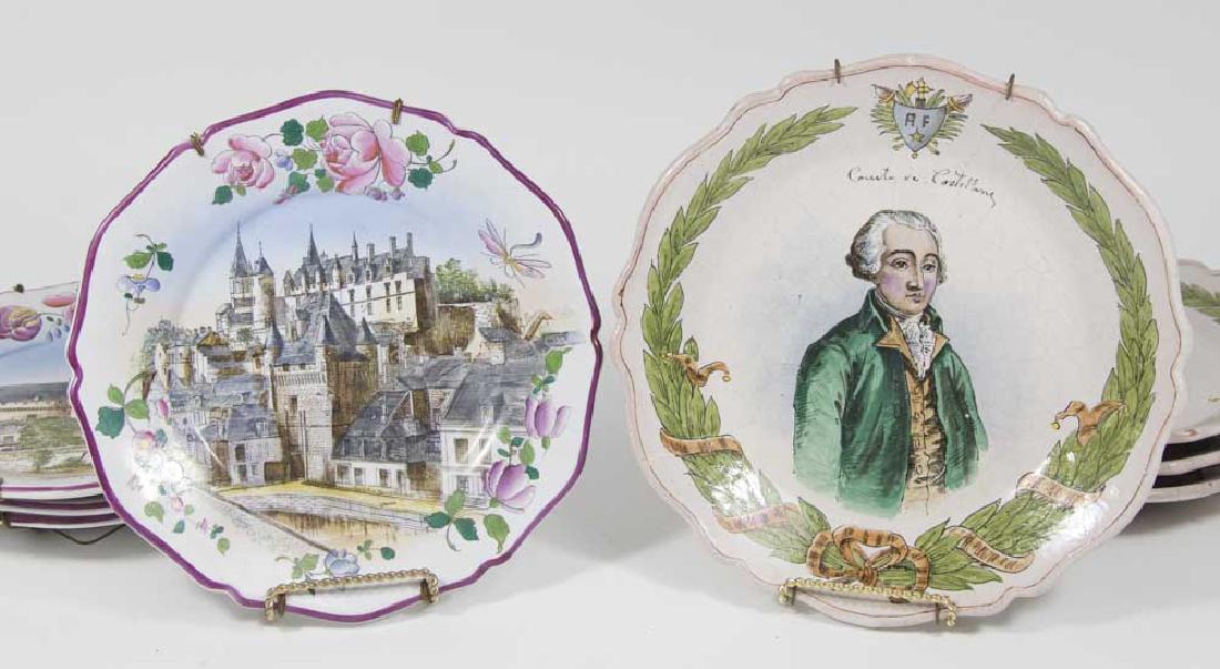 2 Sets of 4 French Faience Plates (1 of 7)